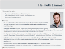 Tablet Screenshot of helmuth-lammer.at